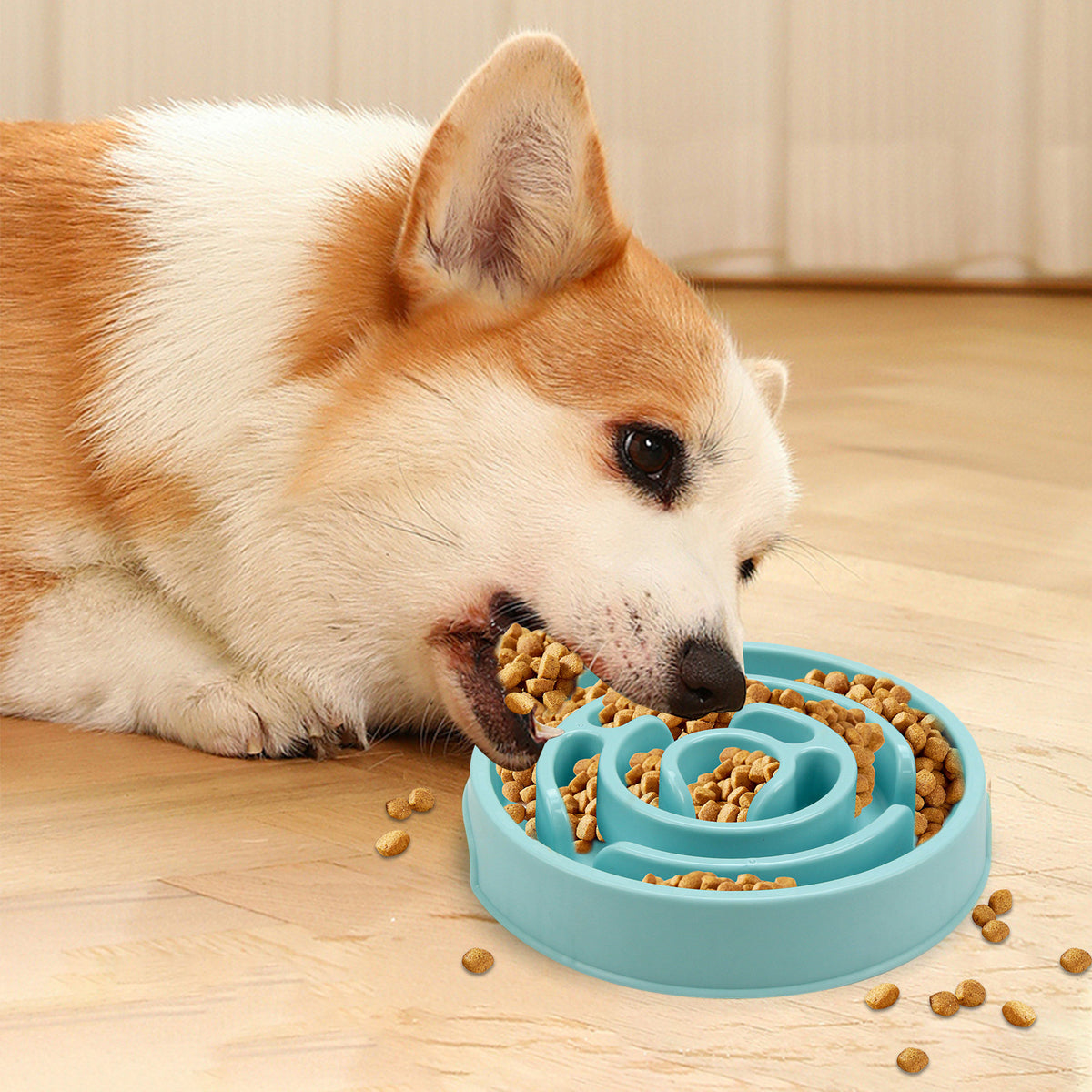 Slow Feeder Dog Bowls Silicone Puzzle Bowl For Healthy Eating Puppy