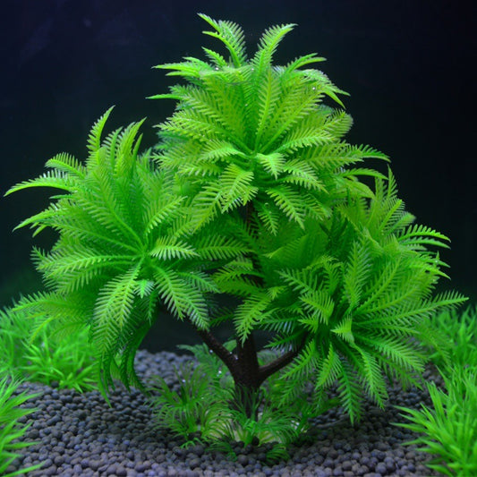 Fish Tank Landscape Artificial Water Grass Tree Simulation Aquarium