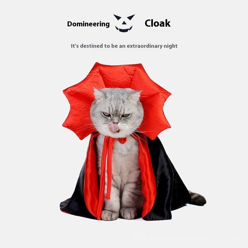 Cute Halloween Pet Costumes Cosplay Vampire Cloak For Small Dog Cat