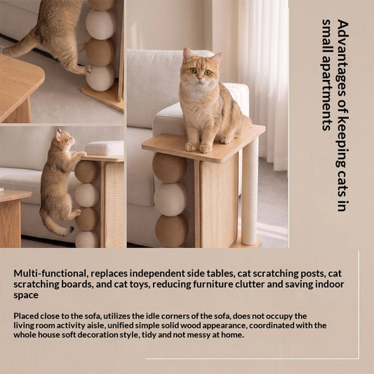 Cat Tree And Scratching Post Combo Durable And Chip-resistant Pet