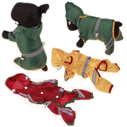 Pet Raincoat Dog One-layer Reflective Bar Warning