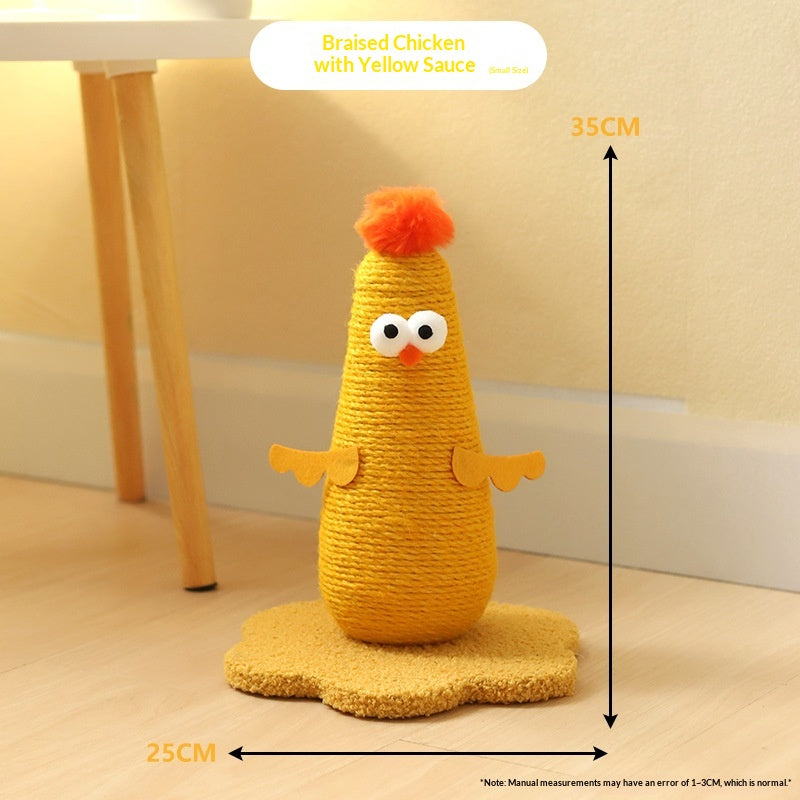 Cat Scratching Board Vertical Durable Not Easy To Shed Hemp Rope