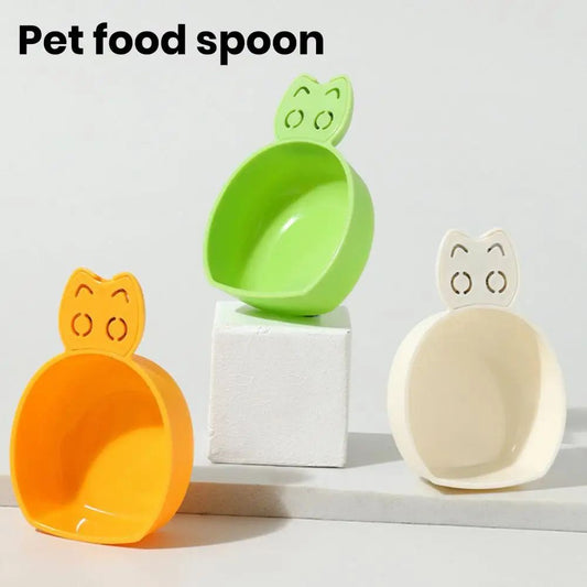 Pet Food Scoop Plastic Grain Spoon Multifunctional Timed