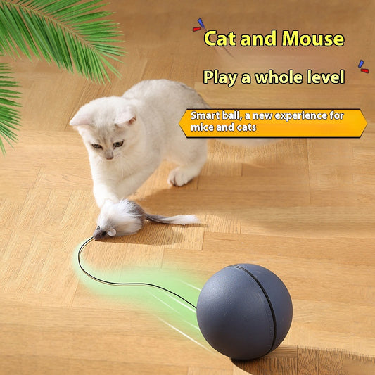 Cat Toys Mouse Teaser Ball Funny Moving Toy For Pets Dog Electric