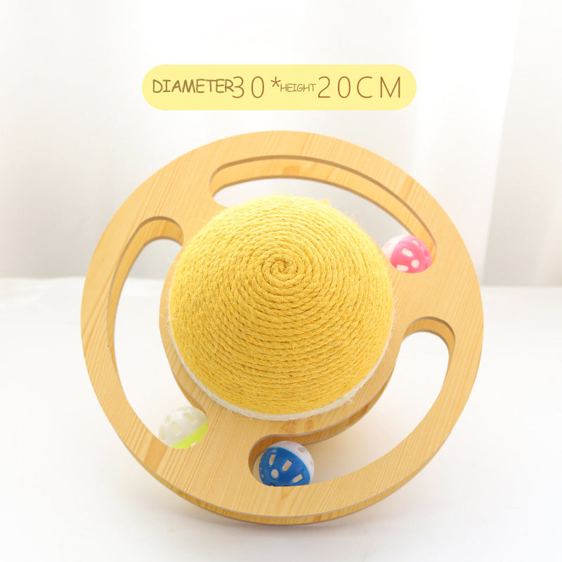 Sisal Rope Cat Scratcher Ball Toys Interactive Scratching Post