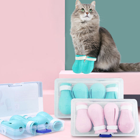 Adjustable Cat Foot Claw Cover Anti-scratch Prickly Nail Glove
