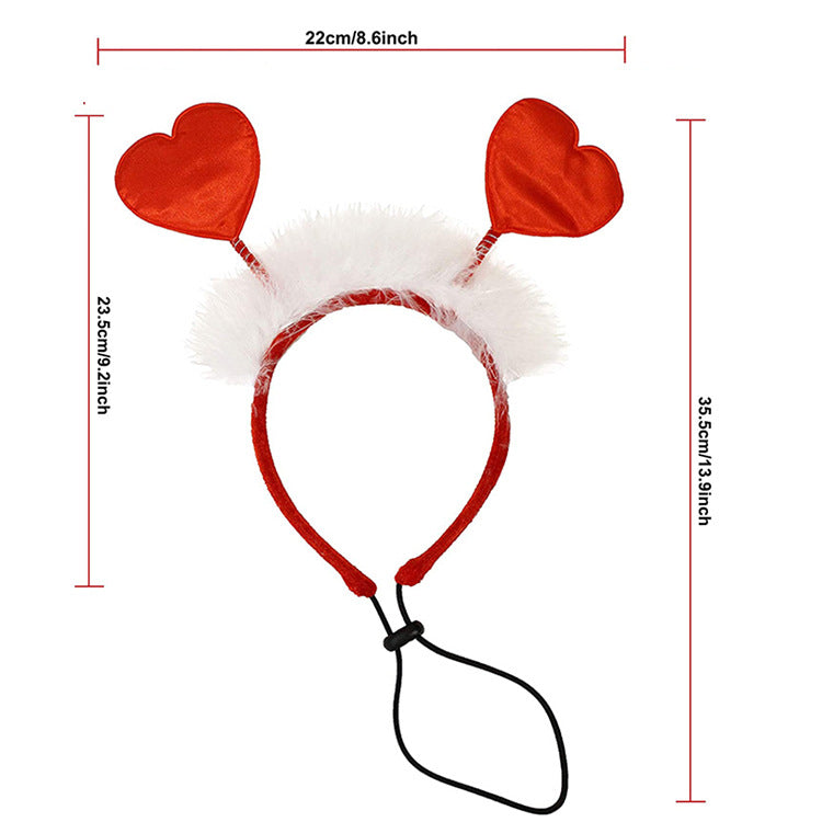 Pets Valentine's Day Decoration Pet Scar Hairband Dog Party Prop