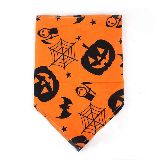 Pet Halloween Dog Saliva Scarf Bib Decoration Collar Cat Skull