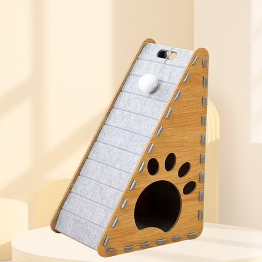 Triangular Vertical Cat Bed With Thickened Wear-resistant
