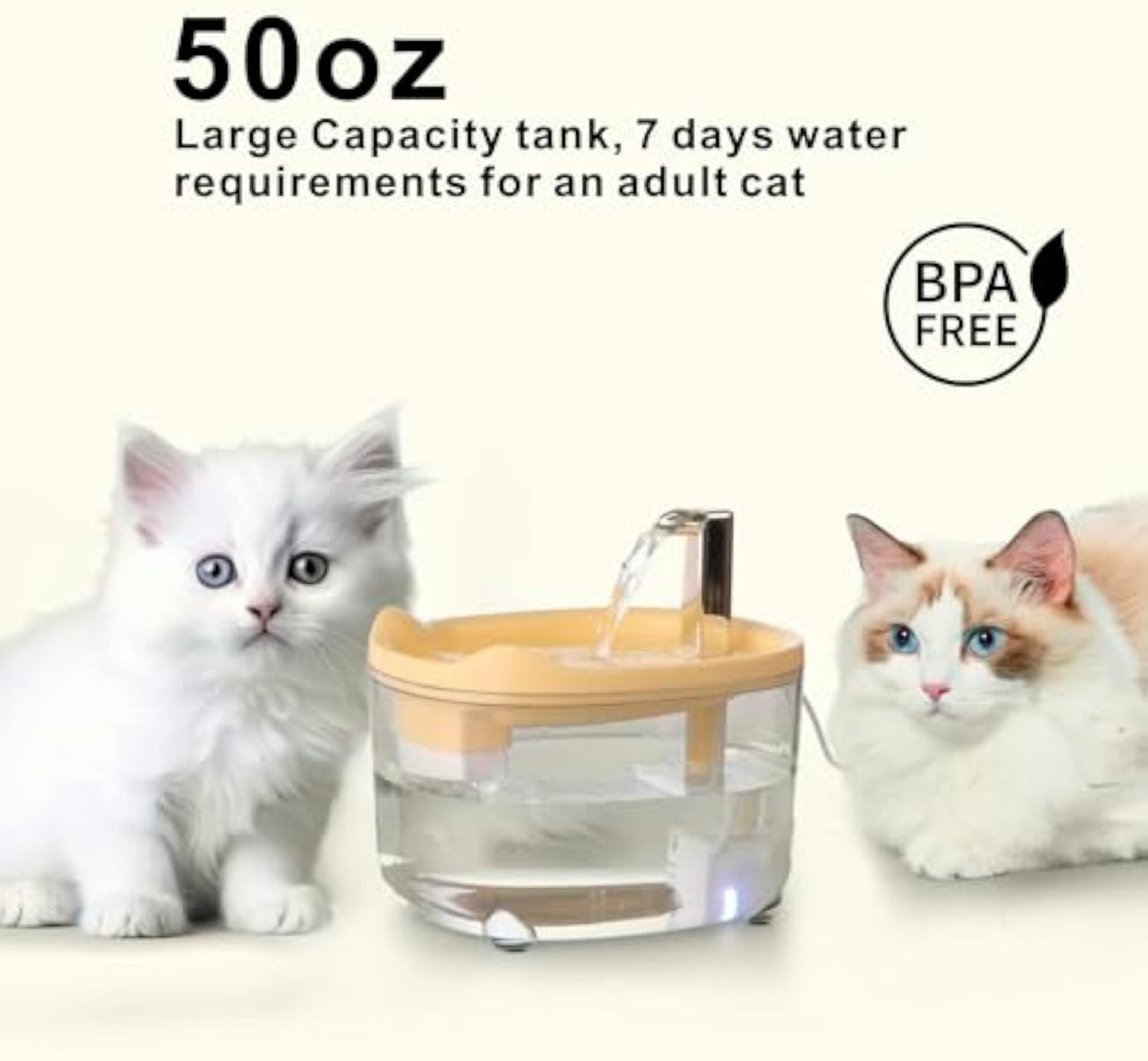 Cat Water Fountain Premium 1500ml Pet For Cats Dogs Kitten