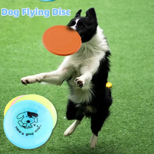 Silicone Flying Saucer Funny Pets Dog Cat Toy Game Discs Resistant