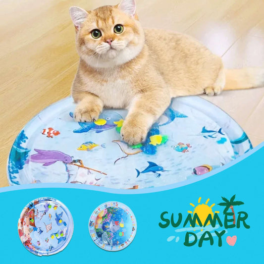 Summer Cooling Pet Water Bed Cushion Ice Pad Dog Sleeping Square