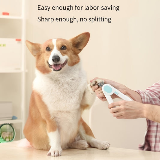 Dog And Cat Nail Clippers Pet Trimmers With LED Light And Circular