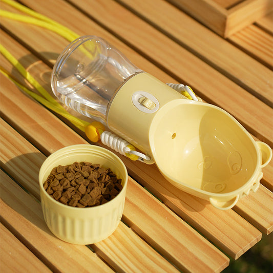 2-in-1 Portable Dog Water Bottle For Small Big Dogs Cat Outdoor