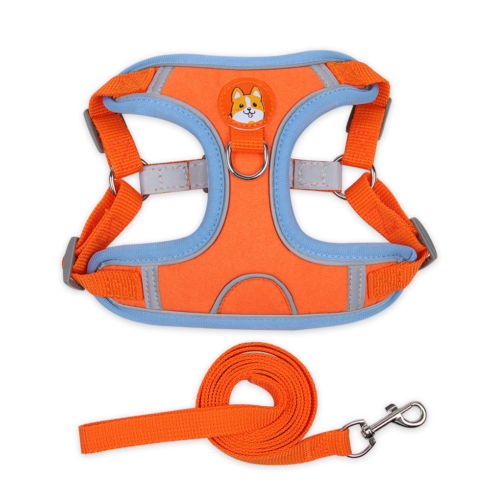 Dog Harness Cat Reflective Dogs Leashs Soft Mesh Chest Strap