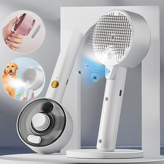 Animal Hair Remover Brush Dog And Cat Steam Pet Self Cleaning