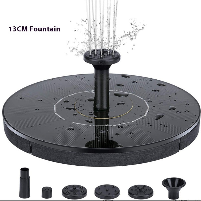 Solar Fountain Oxygen Rockery Water Garden Bird Bathtub Floating